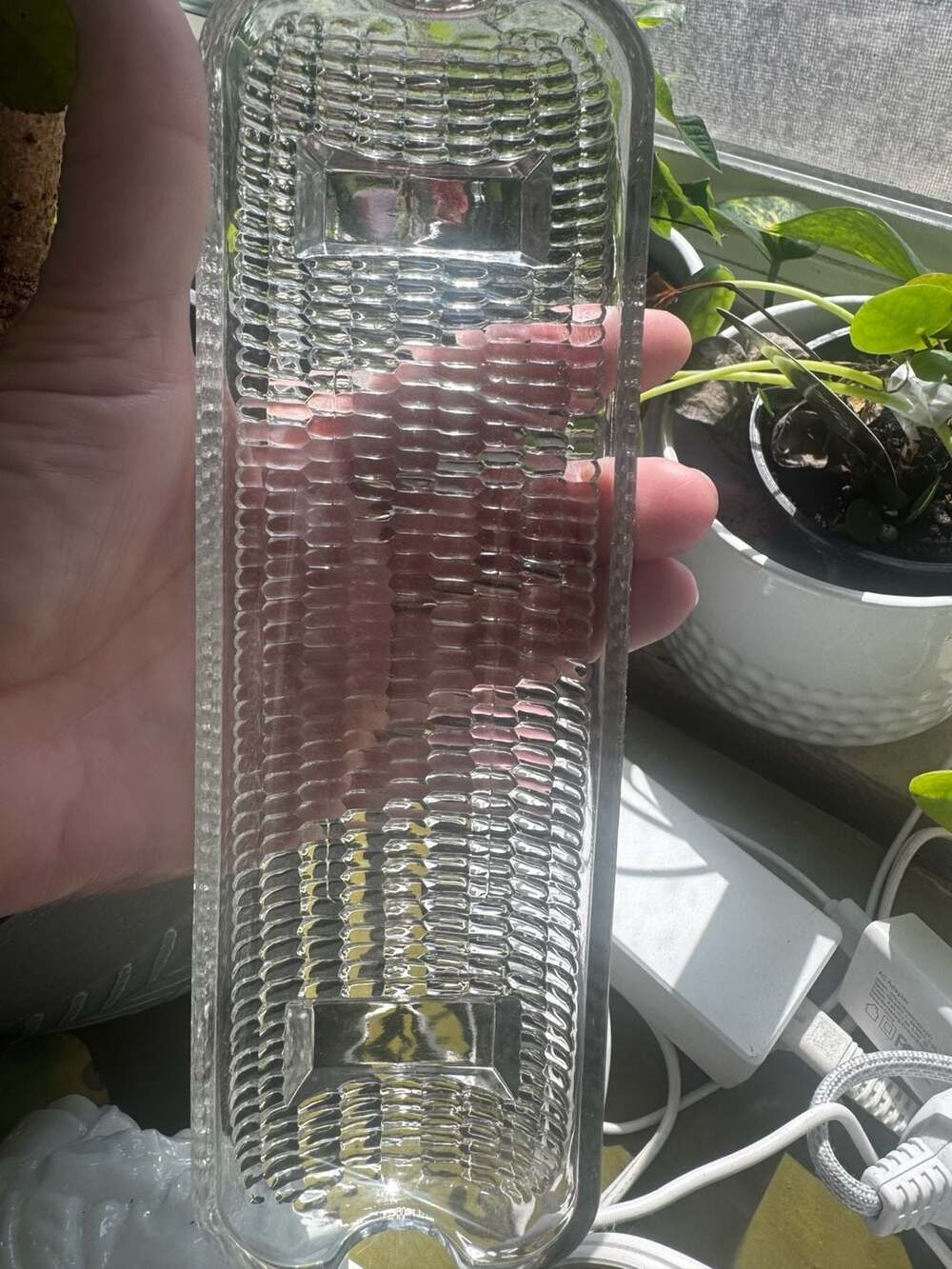 Vintage Pressed Glass Corn on the Cob Dishes Trays Cradles Set of 4